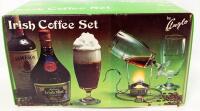 Vintage New Anglo 5-Piece IRISH COFFEE SET, 4&times; 340ml Glasses & Burner