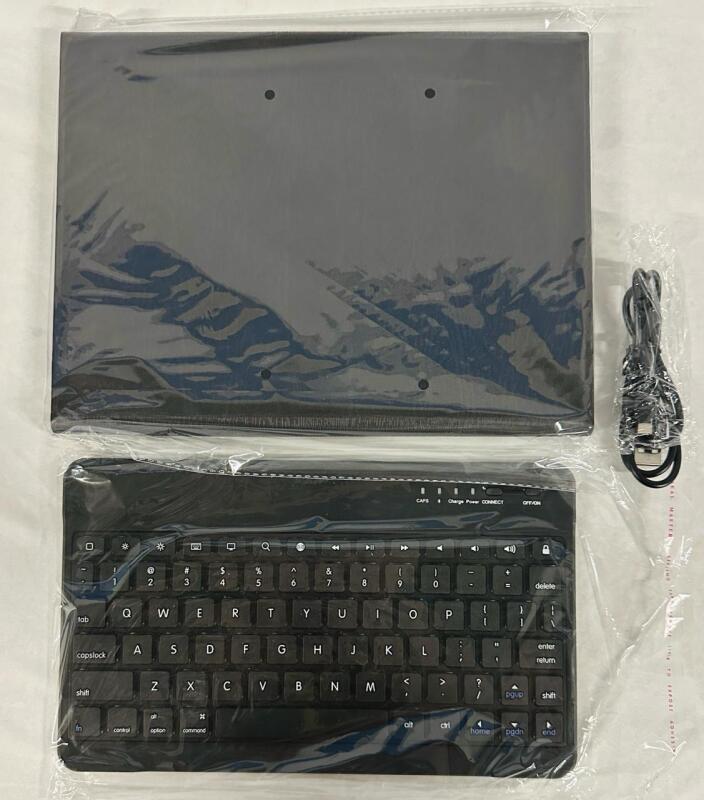 New 10.2&rdquo; iPad Case with Bluetooth Keyboard, Black