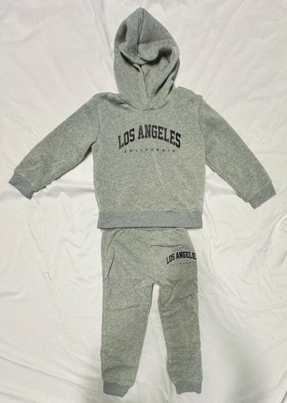 New Kids 5Y Grey Hoodie Sweater and Sweat Pants