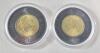 2022 Canadian Black Ring Two Dollar Coins in Case (toonies) .Uncirculated Commemorative Coin with a Black Outer Ring, Issued to honor Queen Elizabeth II following her passing in September 2022 .