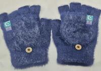 New Children's Soft Half Finger Flip Mitts