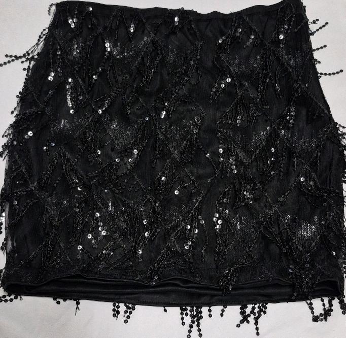 New sz Medium Women's Mini Skirt with Sequins