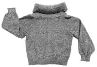 New Size XS Women's Knit Oversized Cowl Neck Sweater