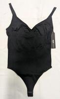 New: Women's Size XL - Fashion Nova - Snatched Body Thong Shapewear Bodysuit - Black