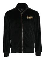 New Size XS Men's SNOOP DOGG Dogg Supply Black Velour Zip-Up Jacket