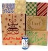 7 New Christmas Craft Hot Stamp Metallic Nesting Gift Boxes [Designs WILL Vary] 5.5" &times; 4.25" &times; 2.25" Tall - 13.25" &times; 10" &times; 3" Tall - 2