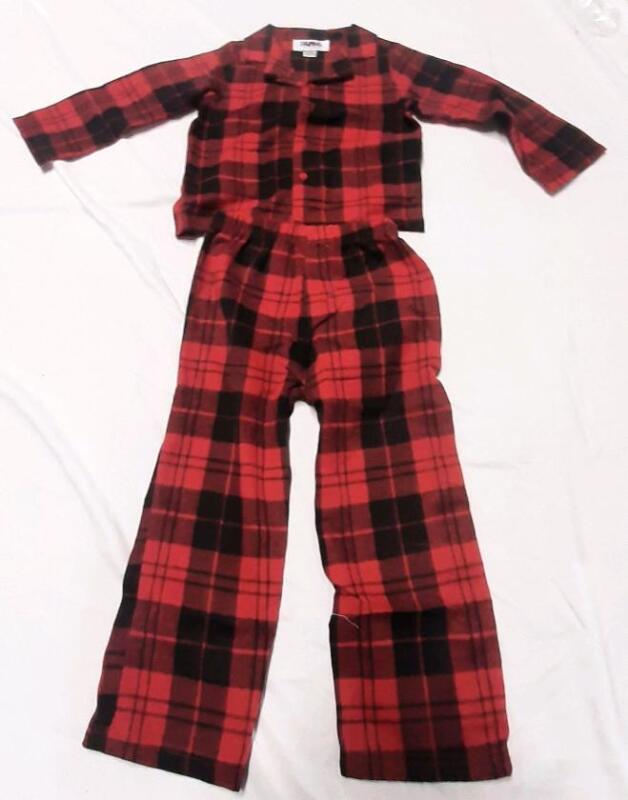 New Toddlers Plad Button Shirt & Pajama Bottoms
