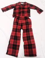 New Toddlers Plad Button Shirt & Pajama Bottoms