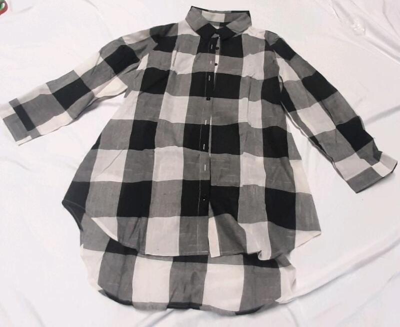 New Men's Sz. 2XL Plad Longsleeve Button Shirt