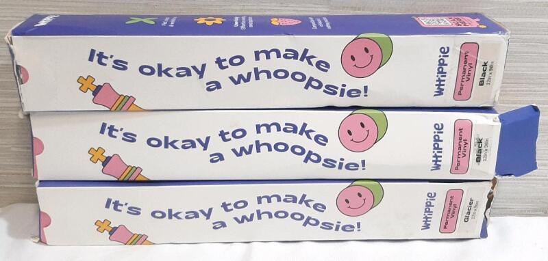 3 New Whippie Heat Transfer Vinyl Rolls