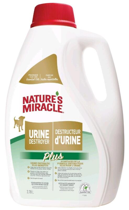 New NATURE'S MIRACLE Dog Urine Destroyer Plus, 3.78L Retails $44.99