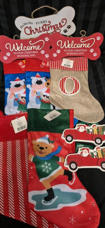 New Christmas Decor - Stockings & Signs