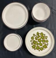 23 Vintage Plates and Bowls, Includes Royal Doulton and Brendan Erin Stone - See Photos and Description