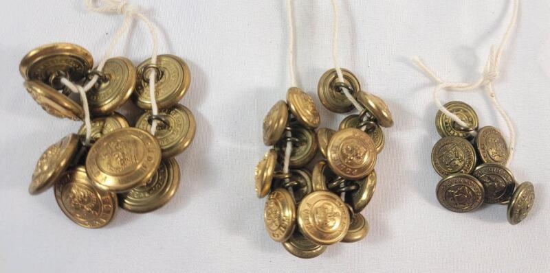 Vintage Police Uniform Buttons . Various Sizes , See photos .