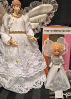 2 Christmas Tree Toppers - Smaller Angel Lights Up