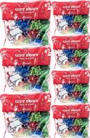 7 New Bags of 24 Assorted Metallic Peel 'N Stick Gift Bows (Colours Vary, Most Around 2.5" Across)