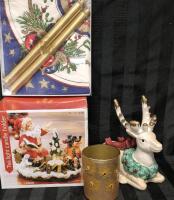Great Christmas Candle Holders - New in Box Santa Tea Light Candle Holder 5.5" Tall