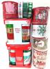 New Holiday Ribbon : 2&times; Multi Packs + 8 Rolls Cloth / Burlap Ribbon, See Photos For Sizes