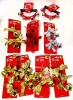 7 New Packs of 2 Decorative Mini-Bells 3" Long & 2 Hand-Held Jingle Bells