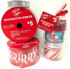 7 New Spools of Fabric Christmas Ribbon Up To 2.5" &times; 30ft