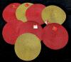 8 New Woven Glitter 14" Diameter Placemats