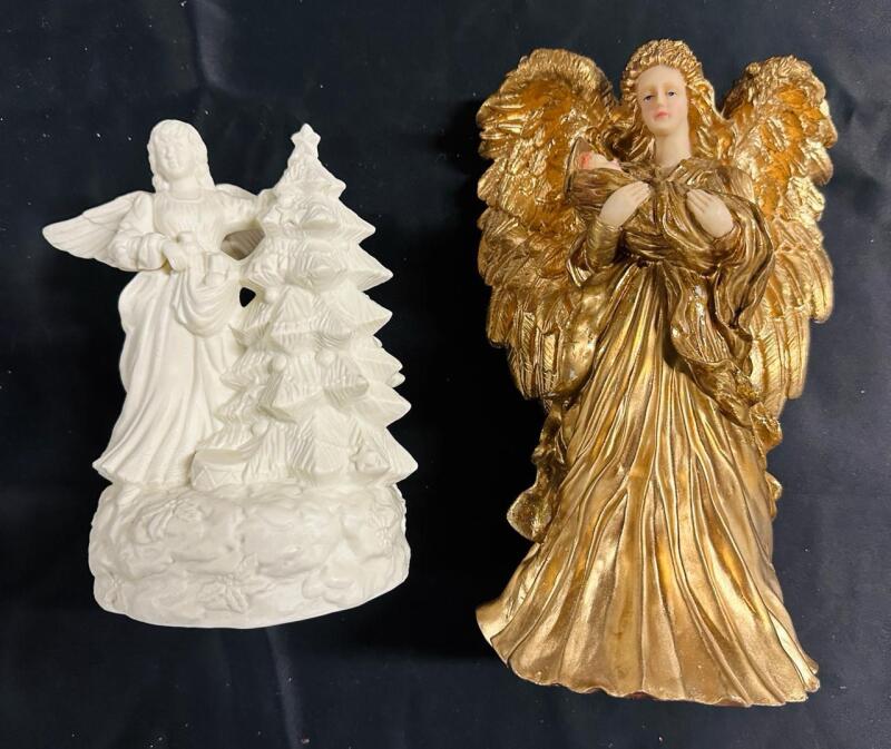 2 Angel Musical Christmas Decorations - See Description