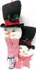 2 New Large 24" (2ft) Long Plush Snowmen Head Wall Decorations - 2