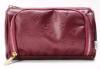 New Indigo NOTA Faux Leather Front Pocket Pencil Pouch, Burgundy, 8" &times; 3.25" &times; 5" Tall