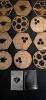 12 New Wooden Laser Cut Honey Bee Coasters & 2 Novelty Card Shape Bottle Openers