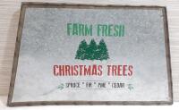 As New Christmas Tree Metal Sign