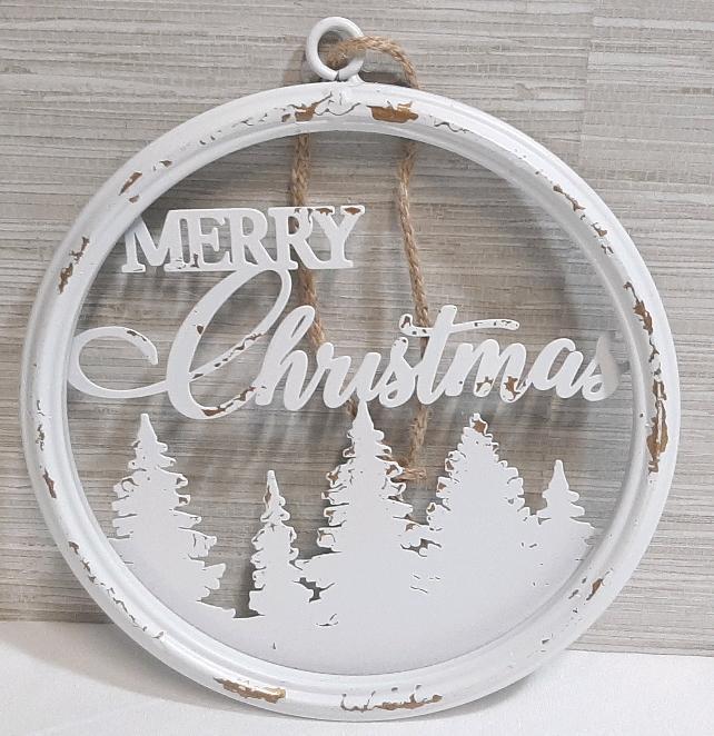As New Round Holiday Sign