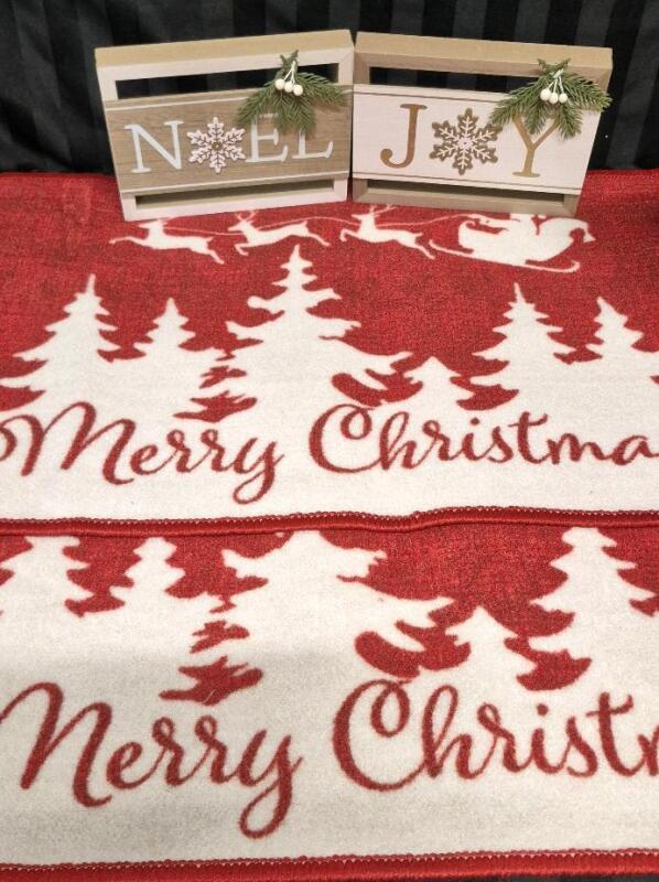 New Christmas Decor - Doormats 17"&times;27" & Signs 7.75" Long