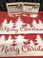 New Christmas Decor - Doormats 17"&times;27" & Signs 7.75" Long