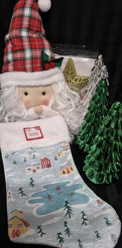 New Christmas Decor - Santa Head 30" Tall