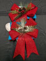 2 New Lighted Bows. Approximately 20" Tall