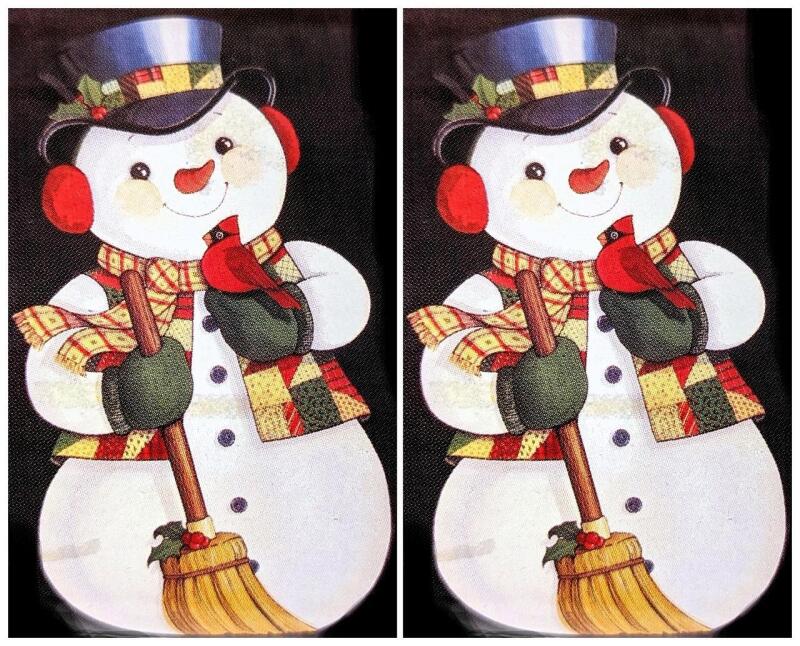 2 New Glossy 18&frac34;" &times; 36" Retro Snownan & Cardinal Posters