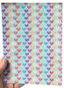 18 New 8" &times; 6" Felt-Back Patterned Vinyl Pieces: Fun Fruit & Glitter + 2 Rolls of Fabric Tape + Roll of Pink Glitter Ribbon - 3