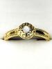 Gold Plated Sterling Silver Natural Diamond (0.01ct) Ring, Size 8, comes with APPRAISAL $300.00.