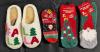 New Size 5-6 Ladies Slippers & 3 Pairs Socks (Size 4-10 Ladies)