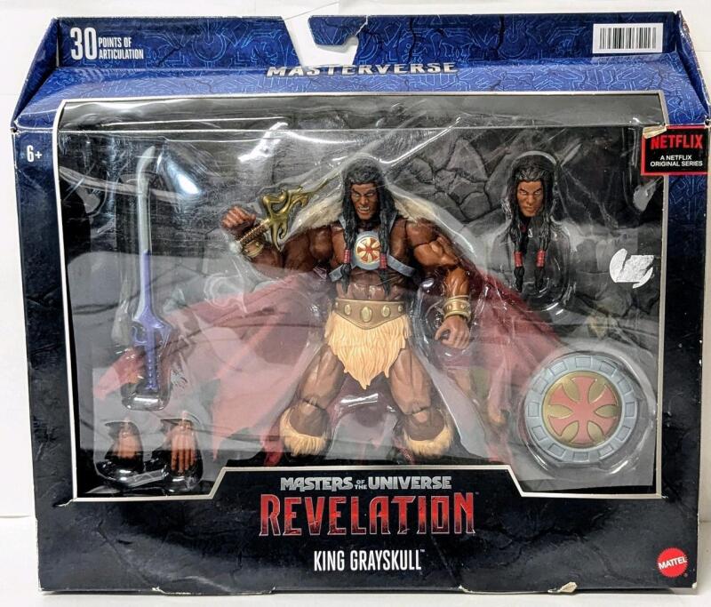 New Mattel MASTERS OF THE UNIVERSE: Revelation, King Greyskull Action Figure With 30 Points of Articulation, Approx 6" Tall