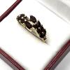 Gold Plated Sterling Silver Natural Garnet (2.10ct) Ring, Size 9, comes with APPRAISAL $385.00. Garnet is the birthstone for January. - 3