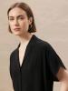 New Size XS Women's FRANK AND OAK The Fluid Camp Collar Blouse. Black, Retails $89.50!