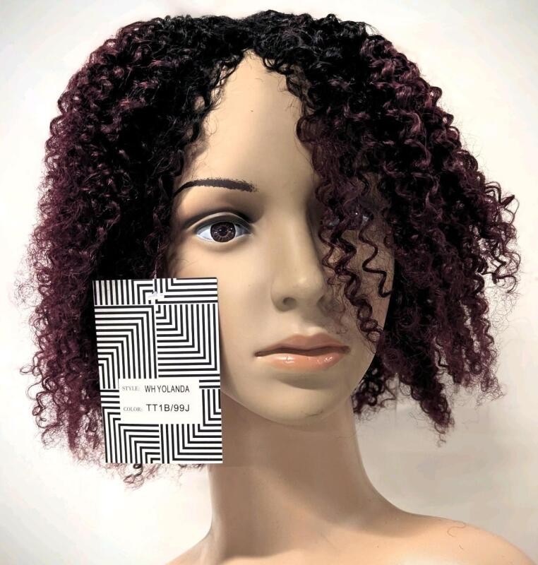New 100% Human Hair 7" Long Super Curly Dense Wig