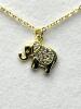 Gold Plated Sterling Silver CZ (0.25ct) Elephant Earrings and Necklace set, With Appraisal $200.00. - 4