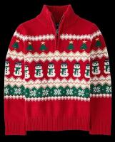 New sz 12-18 Months Toddler Boy's Children&rsquo;s Place Fairisle Half Zip Sweater