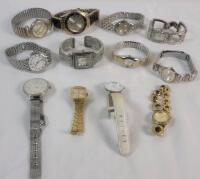 Twelve (12) Men's & Women's Wrist Watches . Various Sizes & Styles . All Untested