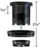 Medium Base Socket With Threaded Collar , 16 Light Sockets - New - 4