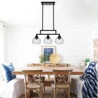 New MILUCES 3 Light Contemporary Pendant Lights Kitchen Island with Clear Striped Swirl Globe Glass, Black Hanging Ceiling Light Linear Chandeliers for Dining Room Kitchen Living Room