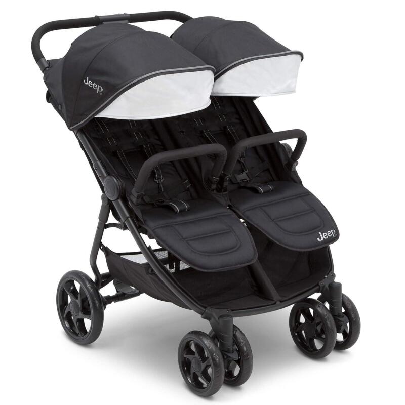 New Jeep Destination Ultralight Side x Side Double Stroller, Midnight