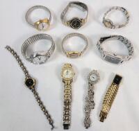 Ten (10) Women's Watches . Various Brands , Sizes & Designs . All Untested .